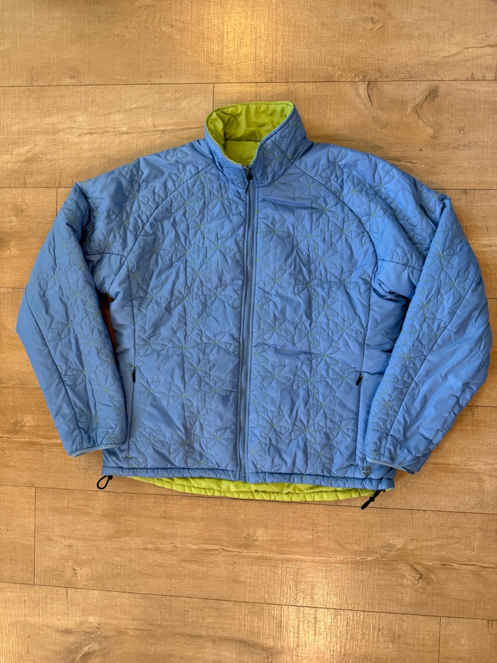 Timberland ‘06 gorpcore reversible flower quilted jacket Swiss Riri zipper large